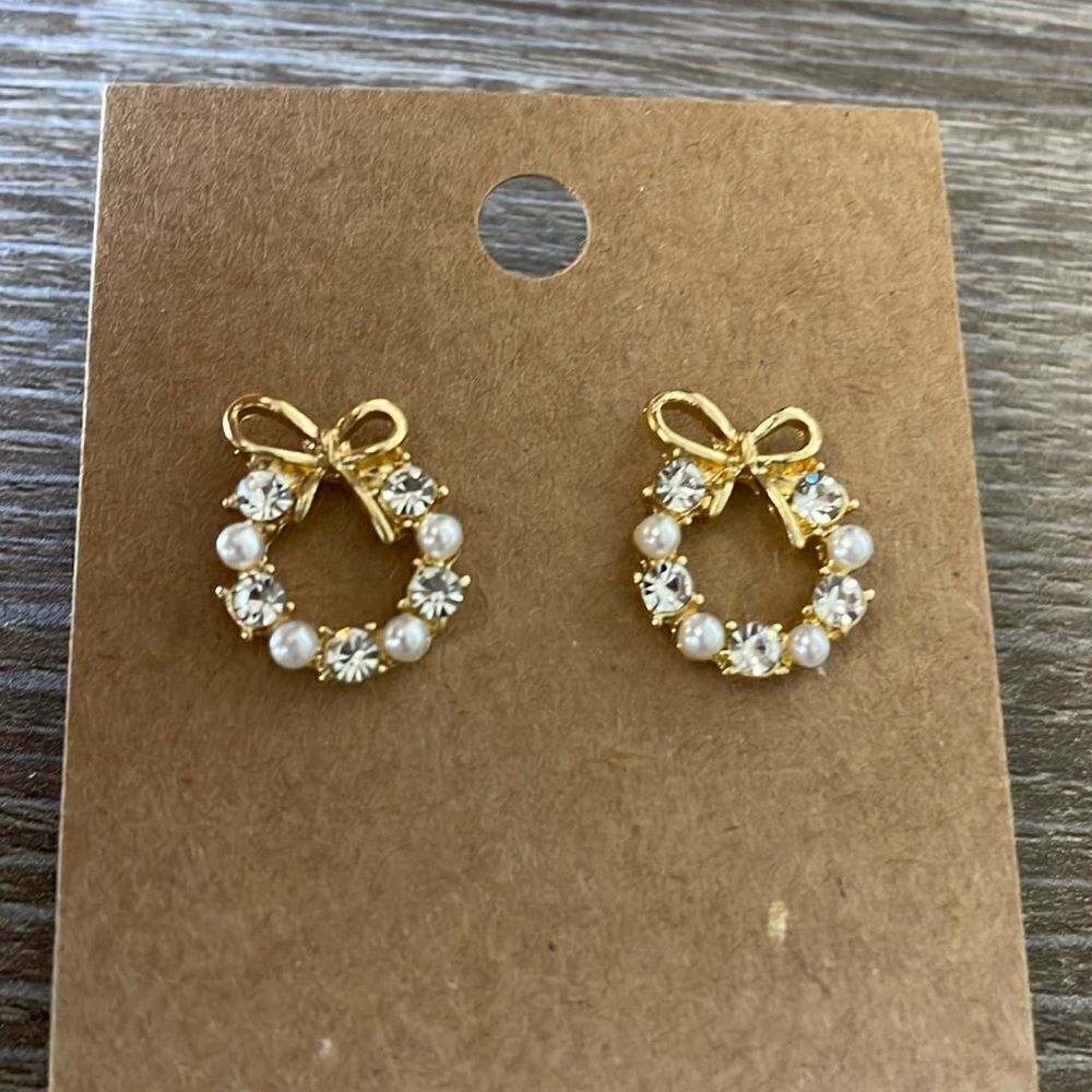 Round stud earrings N230 - Picture 3 of 5